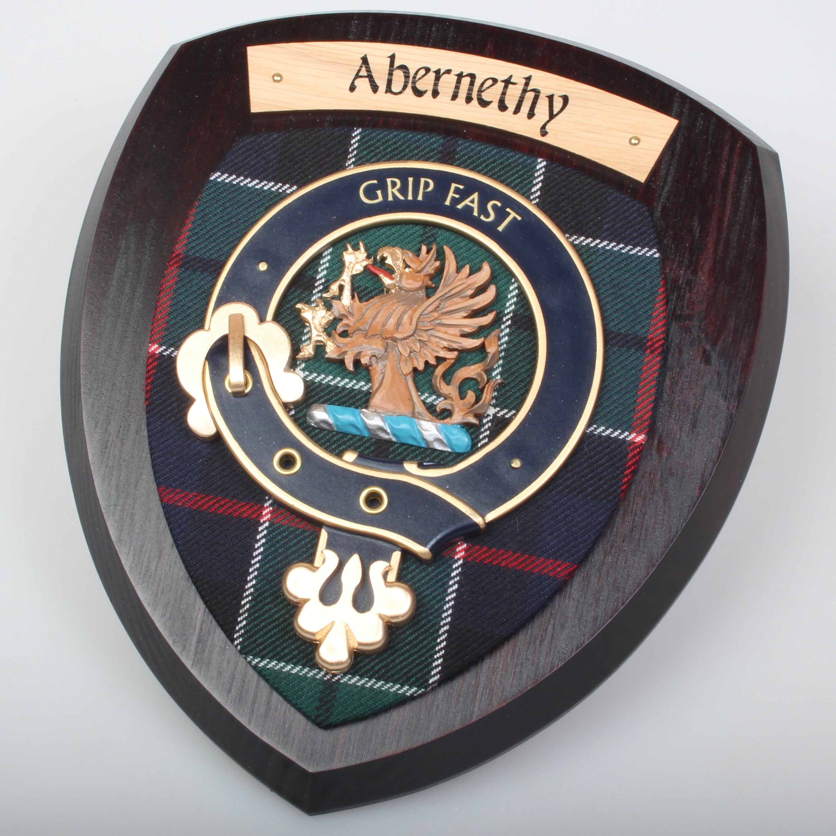 スコットランド製 クラン・クレスト 壁掛け マクビーン家 紋章 盾 Global Scotcrest