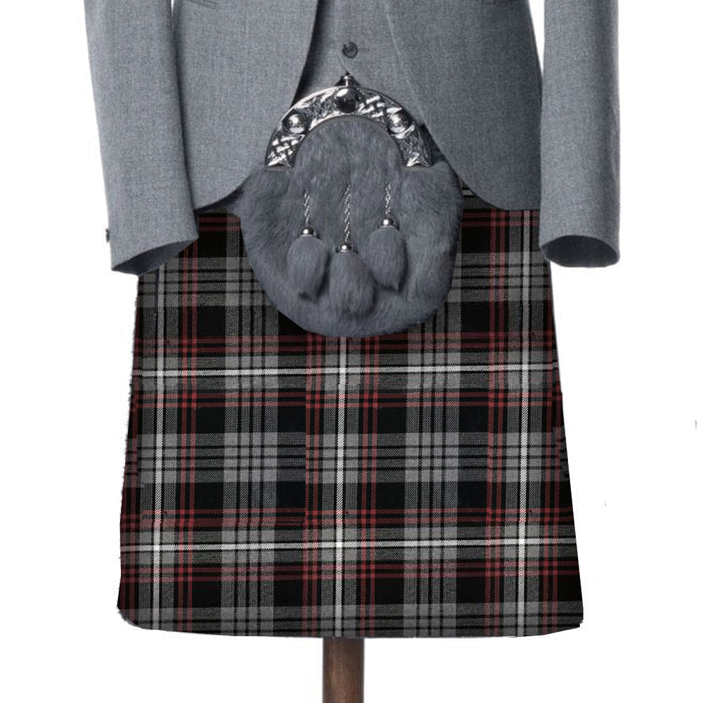 Auld Lang Syne- Grey Heavyweight Hand Stitched Kilt