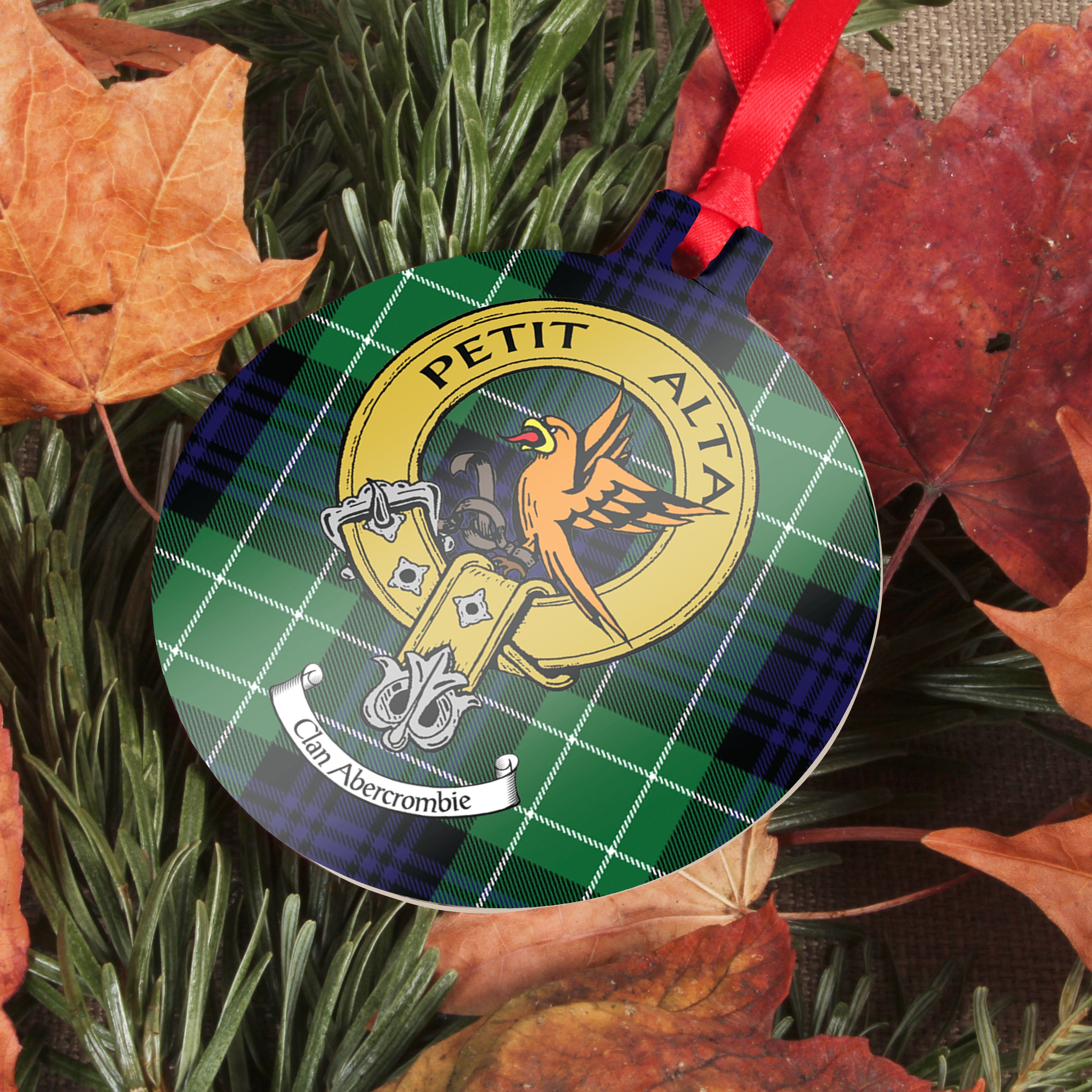 Abercrombie Clan Christmas Hat, Scottish Tartan Abercrombie Clan Christmas Hat