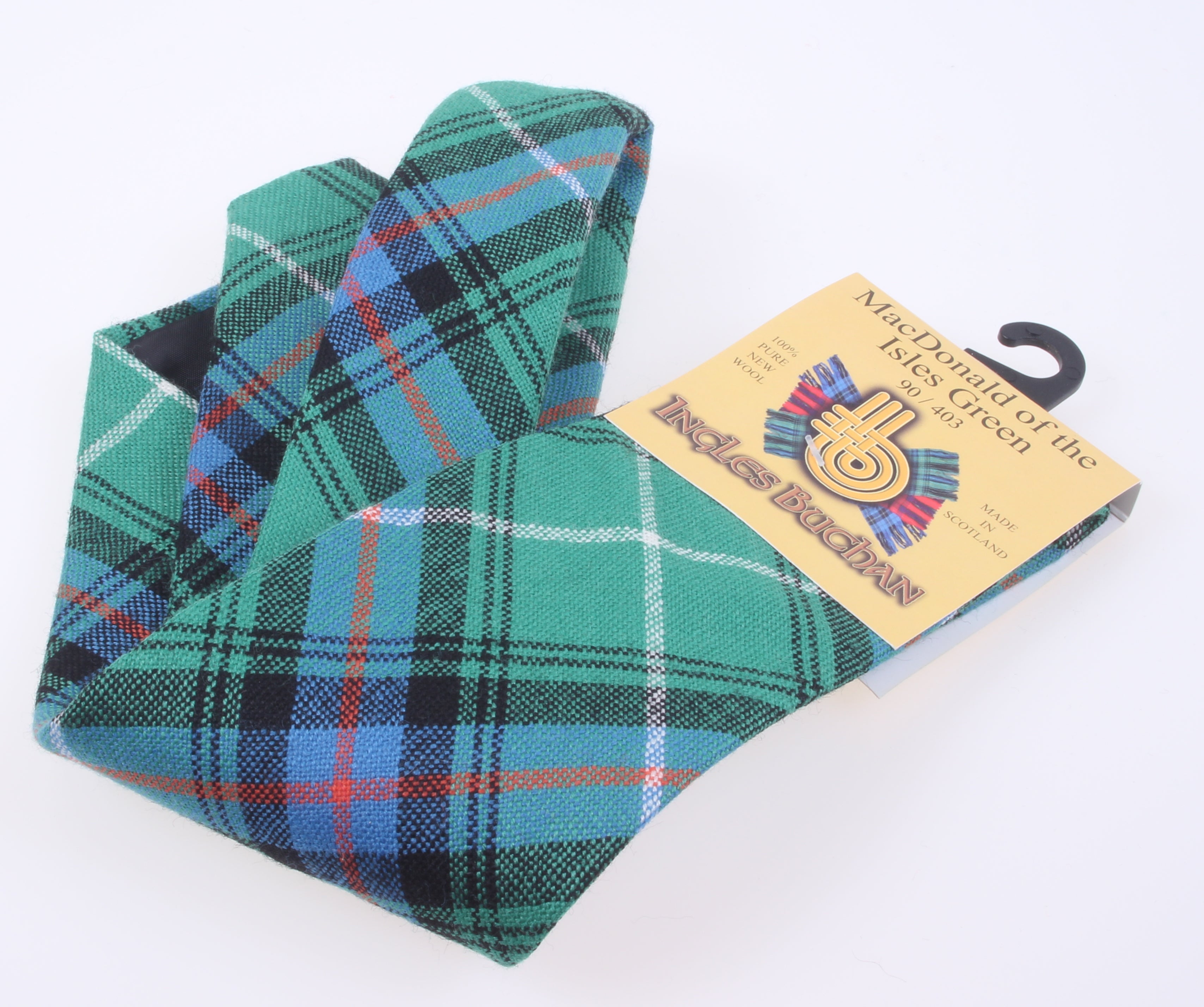 Cravatta Uomo Scozzese In Lana Acrilica - Tartan Clan MacDonald - Cravatta Tradizionale House Of Scottish