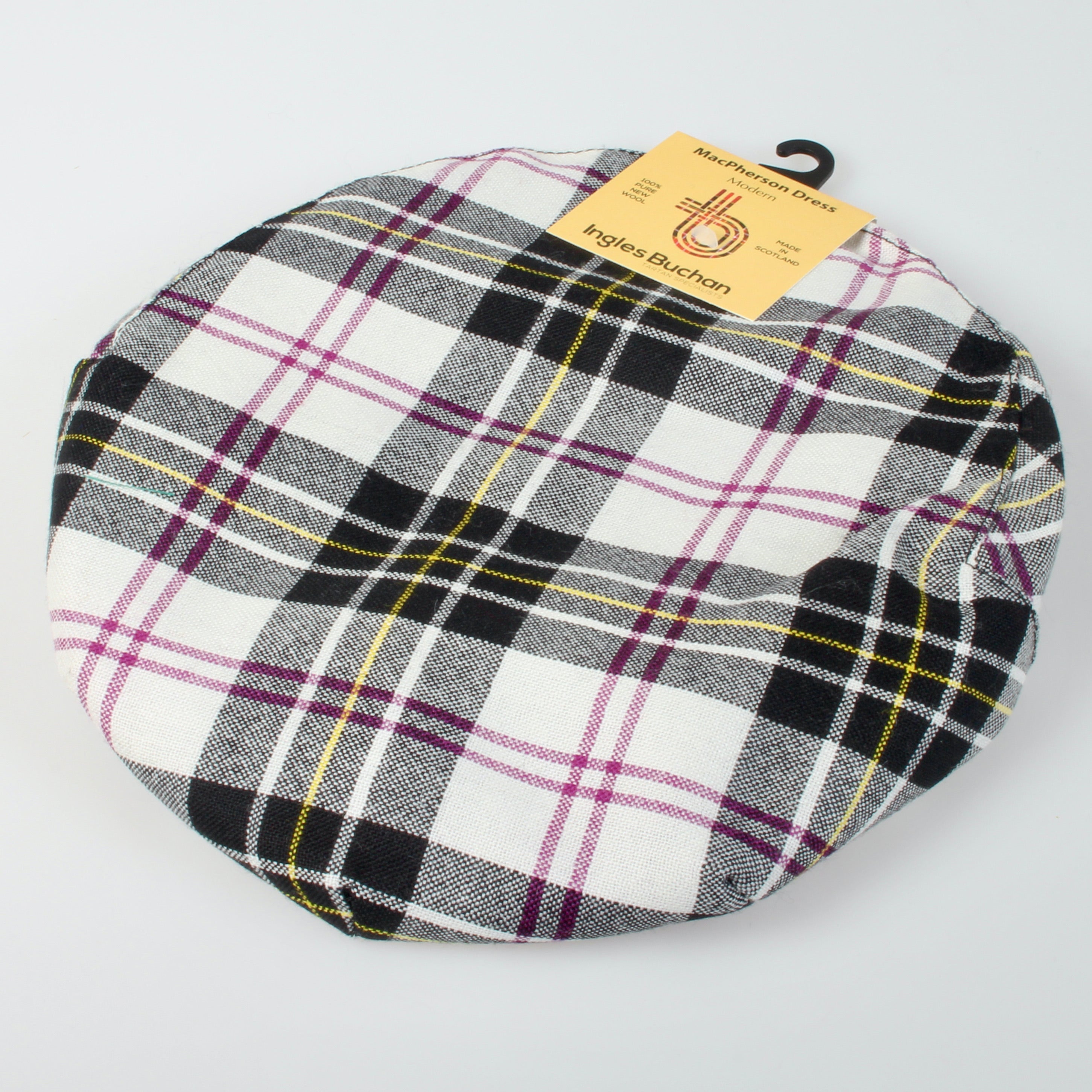 macpherson dress modern tartan Pure Wool Golf Cap in MacPherson Dress Modern Tartan