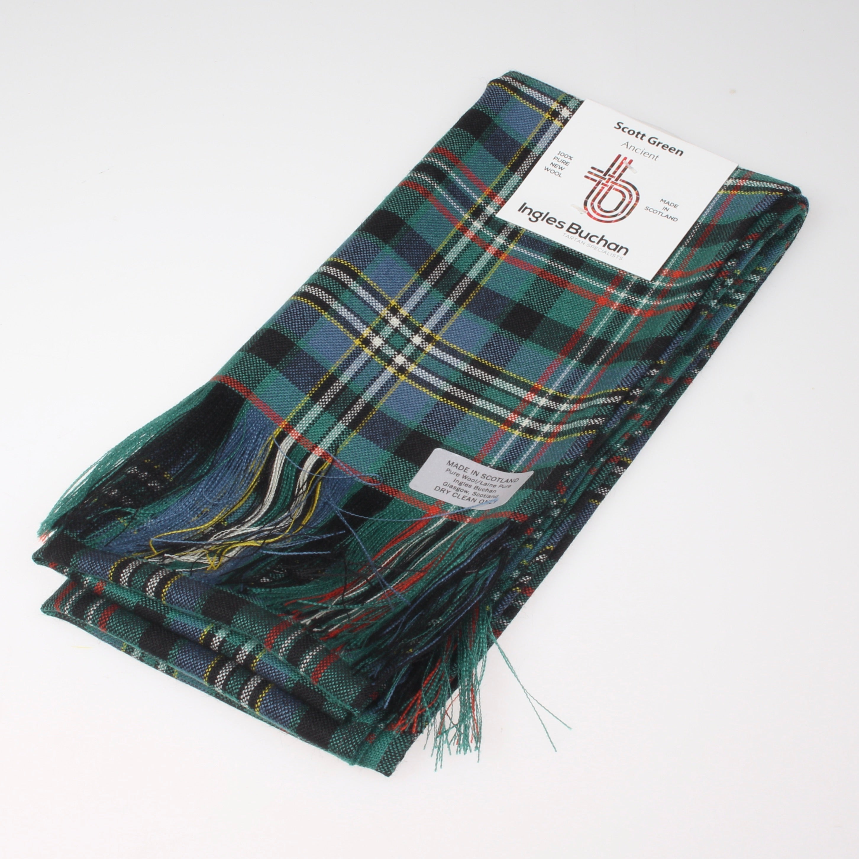 Scott Green Modern Tartan Crest Premium Quilt - Gold Thistle Style