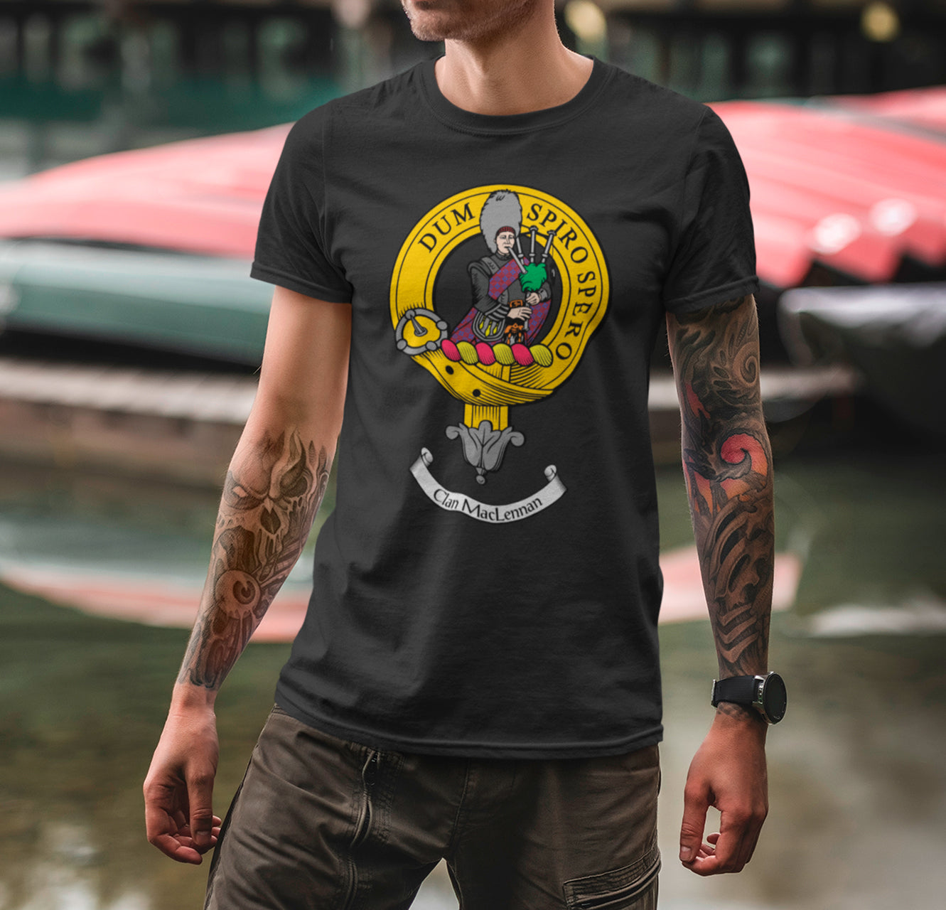 McLennan Modern Tartan Crest Sweatshirt main image 0