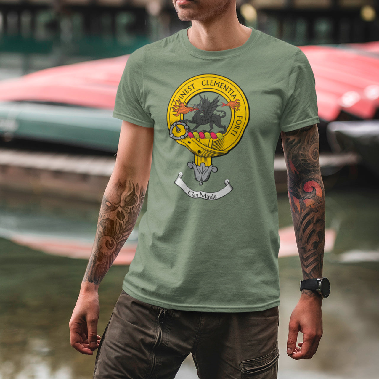 Maule Tartan Crest T-shirt main image 1