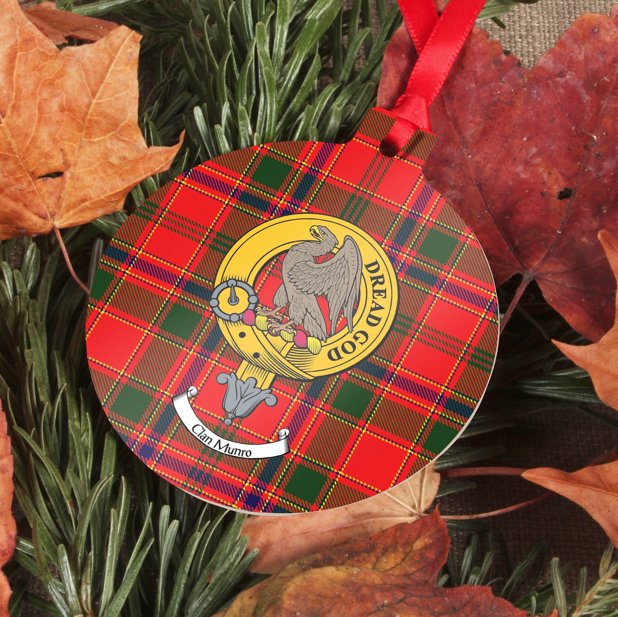 Munro Family Tartan Crest Blankets