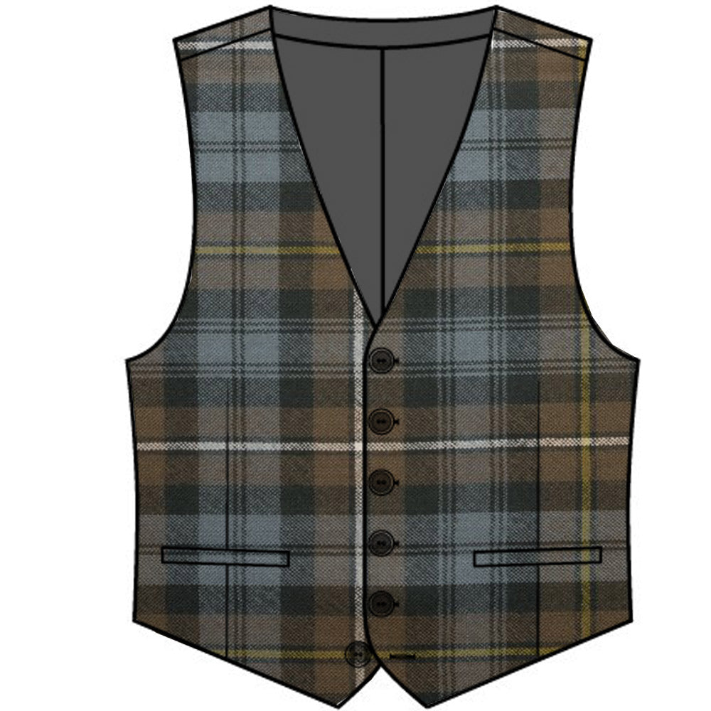 Campbell Argyll Weathered Tartan Polo Shirt Viking Wolf