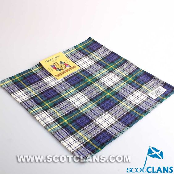 gordon dress modern tartan Wool Tartan Pocket Square in Gordon Dress Modern Tartan