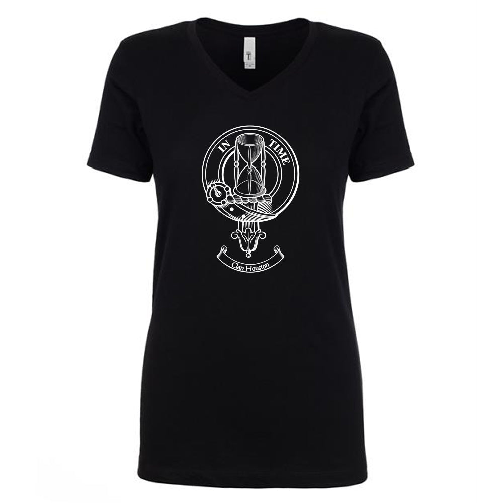 Houston Clan Crest Ladies Ouline TShirt