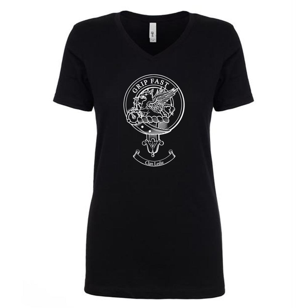 Leslie Modern Tartan Crest T-shirt - Alba Celtic Style main image 0