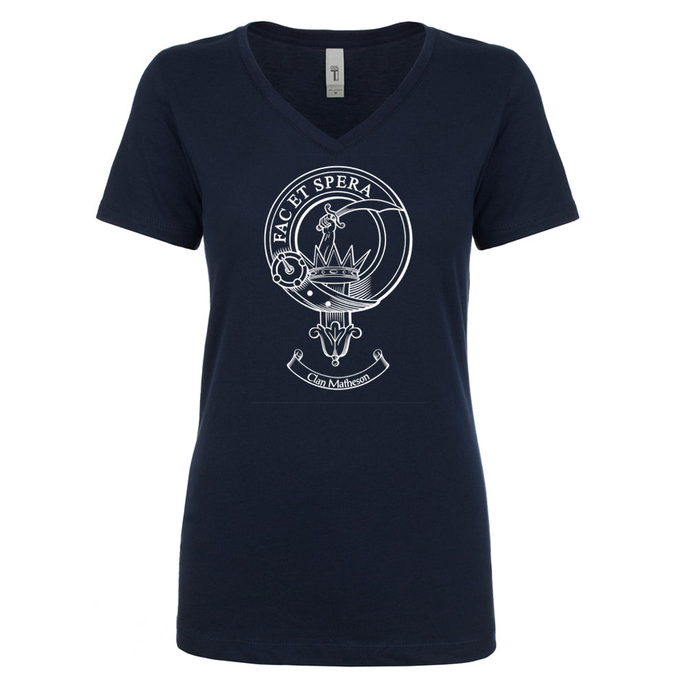 Matheson Ancient Tartan T-Shirt Half of Me - Cross Style