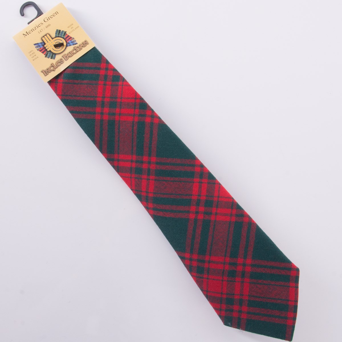 Menzies Green Modern Tartan Plaid Sling Bag