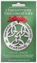 Silver Plated Christmas Decoration Celtic Knot