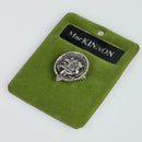 MacKinnon Clan Crest Small Pewter Pin Badge showcasing Scottish heritage with antique palladium finish, perfect for proud clan members.