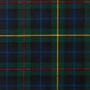 Luxury Tartan Handfasting Ribbon with Embroidery alongside a matching ring cushion for a cohesive wedding decor look.