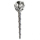 Thistle Kilt Pin from Art Pewter, showcasing a large Scottish thistle design with a polished finish, perfect for adding flair to traditional Scottish attire.