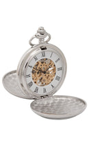 Celtic & Thistle Mechanical Pocket Watch showcasing intricate design, perfect for enhancing any kilt or formal dress.