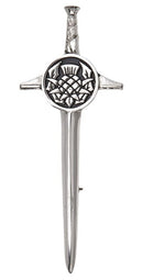 Round Thistle Cufflinks from the Kilt Pin & Cufflink Set, ideal Scottish gift for stylish outfits.