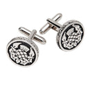 Round Thistle Kilt Pin showcasing intricate Scottish design, perfect for enhancing Highland dress.