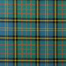 The Luxury Tartan Handfasting Ribbon with Embroidery beautifully draped, emphasizing its luxurious fabric and rich colors.