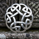 Celtic Interlace Plaid Brooch