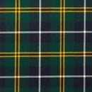 Close-up view of Medium Weight Swatches material revealing rich colors and texture for bespoke kilt selection.