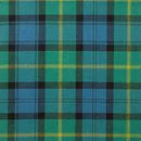 A couple using the Luxury Tartan Handfasting Ribbon with Embroidery during a wedding ceremony, celebrating their union.