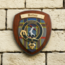 Handmade Clan Crest Plaque on Real Tartan