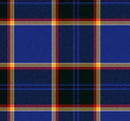 Flat lay of Mini Kilt - Reiver and the free matching sash, displaying multiple tartan options available.