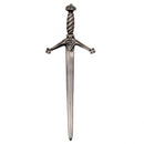 Close-up view of the Claidhmhor Kilt Pin highlighting the traditional style made by Art Pewter.
