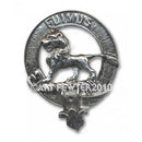 Bruce Clan Crest Badge in Pewter, a high-quality accessory representing Scottish heritage, sized at 40mm, ideal for wearing as a cap badge or brooch.