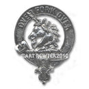 Cunningham Clan Crest Badge in Pewter, showcasing exquisite craftsmanship and traditional design, perfect for displaying clan pride.