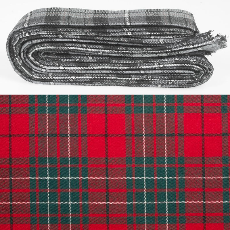 Wool Strip Ribbon in Cumming Modern Tartan - 5 Strips, Choose your Width