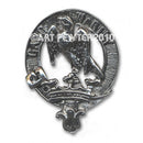 Drummond Clan Crest Badge in Pewter showcasing elegant design and durability, perfect for displaying your Scottish heritage.