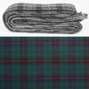 Wool Strip Ribbon in Davidson Modern Tartan - 5 Strips, Choose your Width, perfect for weddings, decorations, and versatile crafting.