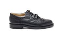 Endrick Ghillie Brogues by St Kilda, featuring a full leather upper, traditional long laces with leather tassels, and cushioned heel for comfort.