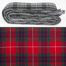 Wool Strip Ribbon in Fraser Modern Tartan featuring high-quality wool fabric, ideal for weddings and crafts, showcasing its rustic charm and vibrant tartan pattern.
