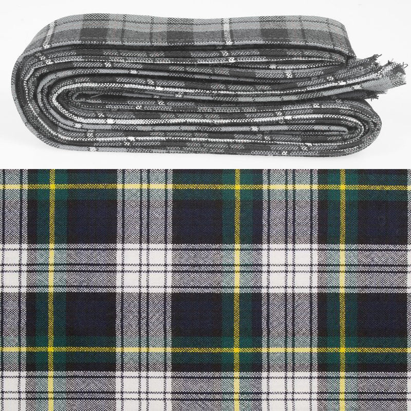 Wool Strip Ribbon in Gordon Dress Modern Tartan - 5 Strips, Choose your Width