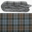 Wool Strip Ribbon in Graham of Menteith Weathered Tartan showcasing fine weight wool strips, perfect for wedding decorations and versatile crafting projects.