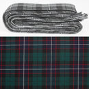 Wool Strip Ribbon in Hunter Modern Tartan - perfect for wedding trimmings and decorations, featuring fine wool material and a versatile tartan design.