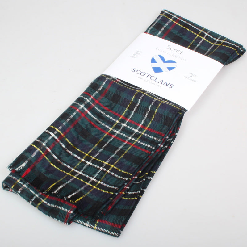 Luxury Lightweight Scarf in Scott Green Modern Tartan