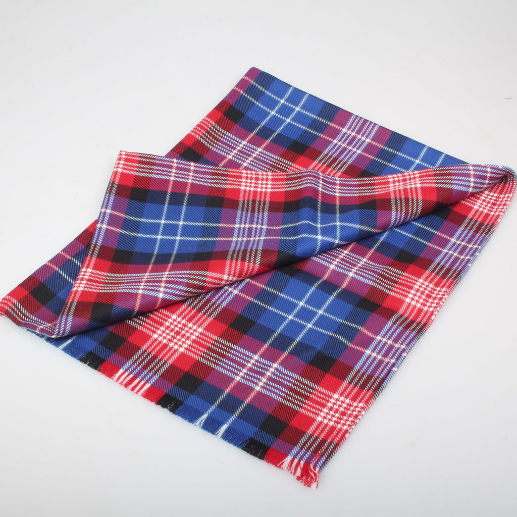 Luxury Lightweight Scarf in United States Tartan, made from high-quality Reiver fabric by Lochcarron, perfect for adding style and Scottish heritage to your outfit.