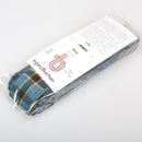 Wool Strip Ribbon in Weir Ancient Tartan showcasing its fine weight material and rustic charm, perfect for weddings and special occasions.