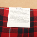 Wool Strip Ribbon in Hamilton Red Modern Tartan - 5 Strips, Choose your Width