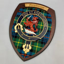 Close-up of the Farquharson Clan Crest Plaque highlighting intricate details and craftsmanship.