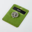 Hay Clan Crest Small Pewter Pin Badge showcasing Scottish heritage, elegant design, and craftsmanship. Perfect for wearing as a brooch or lapel pin.