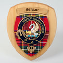 Stewart Clan Crest Plaque showcasing intricate details and authentic Scottish heritage.