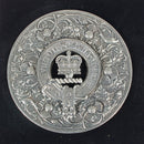 Caledonia Thistle Clan Crest Plaid Brooch
