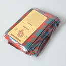 Close-up view of Wool Strip Ribbon in Robertson Ancient Tartan - 5 Strips, showcasing the unique pattern and quality craftsmanship.