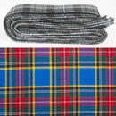 Wool Strip Ribbon in MacBeth Modern Tartan - 5 Strips, Choose your Width. Perfect for wedding trimmings and decorations.