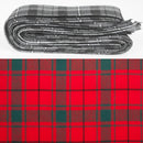 Wool Strip Ribbon in MacDonald Lord of the Isles Red Modern Tartan - 5 Strips, Choose your Width, perfect for wedding trimmings and various creative projects.